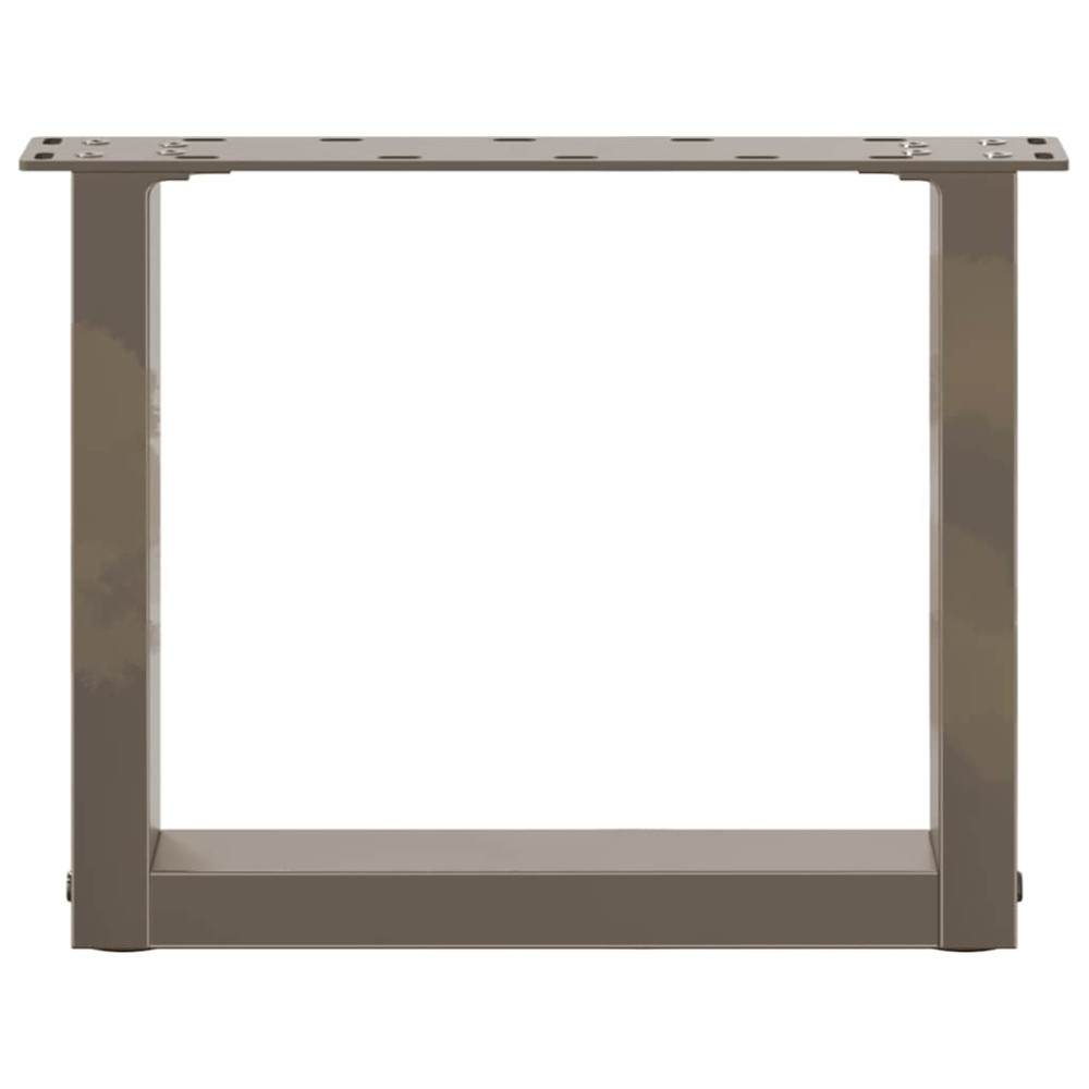 Produktbild för Soffbordsben U-formade 2 st naturstål 40x(30-31) cm stål