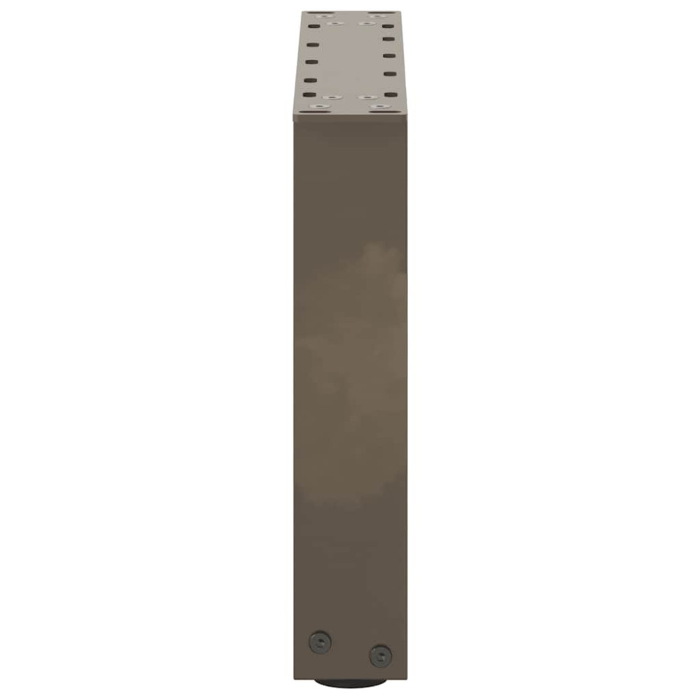 Produktbild för Soffbordsben U-formade 2 st naturstål 40x(30-31) cm stål