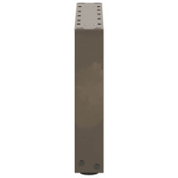 Produktbild för Soffbordsben U-formade 2 st naturstål 40x(30-31) cm stål