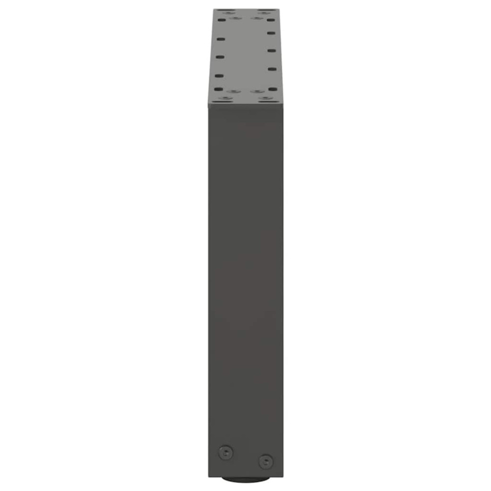 Produktbild för Soffbordsben U-formade 2 st antracit 50x(30-31) cm stål