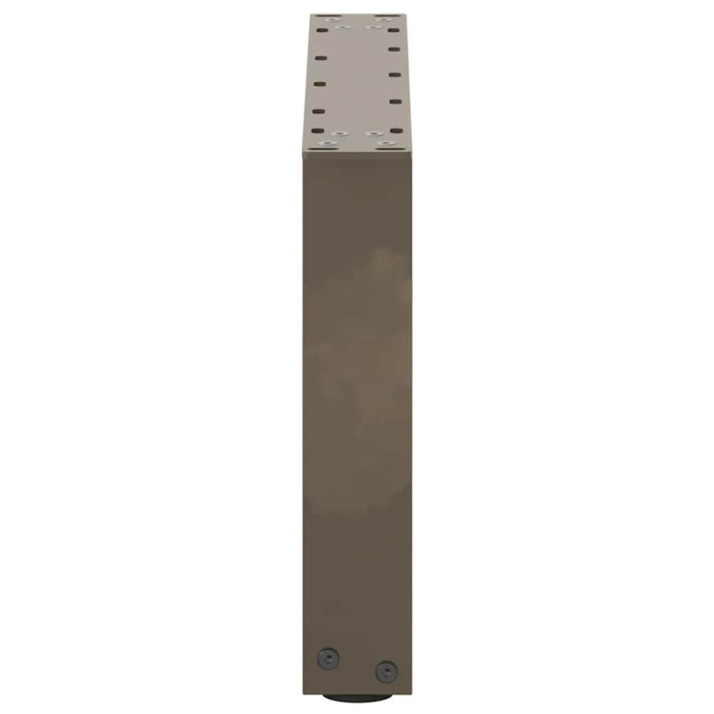 Produktbild för Soffbordsben U-formade 2 st naturstål 50x(30-31) cm stål