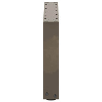 Produktbild för Soffbordsben U-formade 2 st naturstål 50x(30-31) cm stål