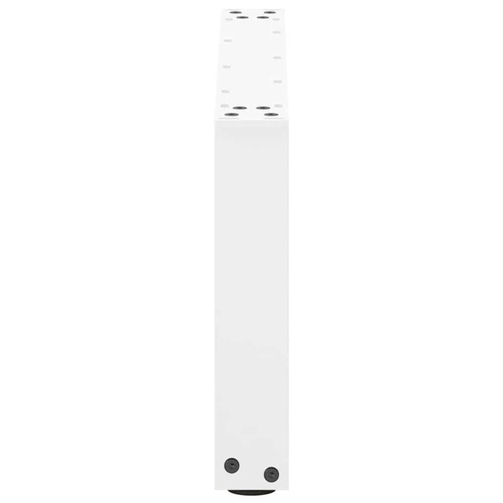 Produktbild för Soffbordsben U-formade 2 st vita 60x(30-31) cm stål