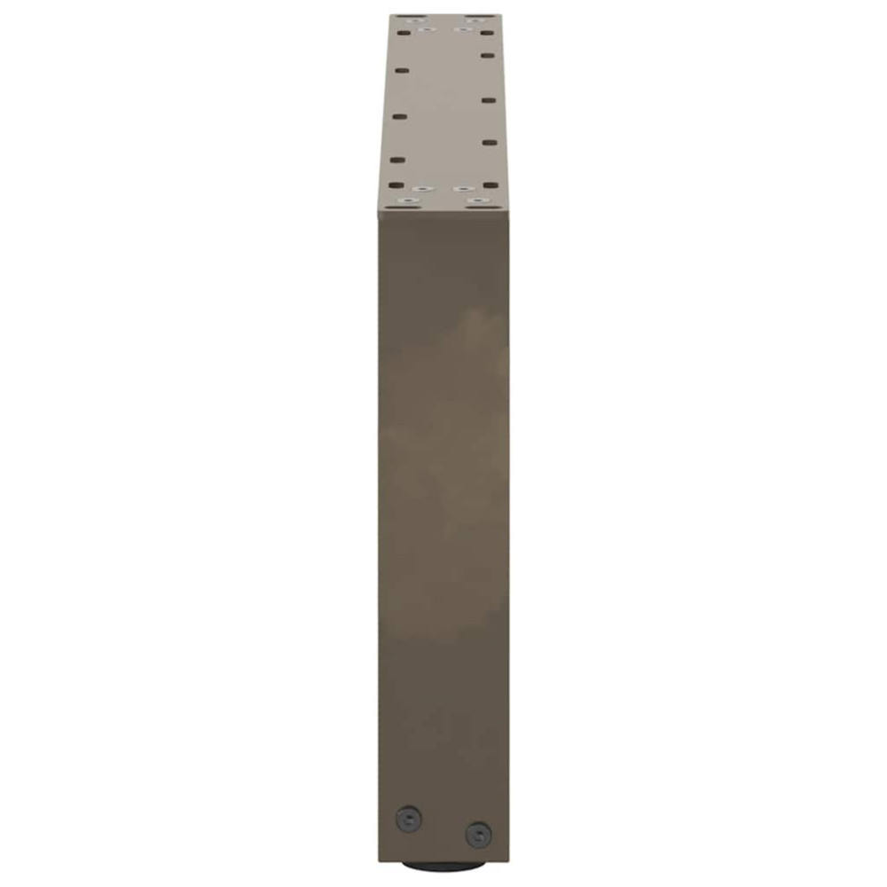 Produktbild för Soffbordsben U-formade 2 st naturstål 60x(30-31) cm stål