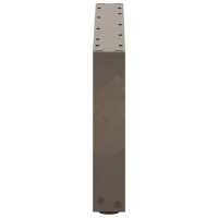 Produktbild för Soffbordsben U-formade 2 st naturstål 60x(30-31) cm stål