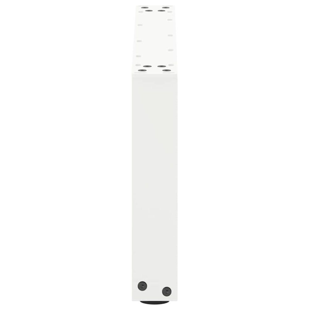 Produktbild för Soffbordsben U-formade 2 st vita 70x(30-31) cm stål