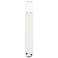 Produktbild för Soffbordsben U-formade 2 st vita 70x(30-31) cm stål