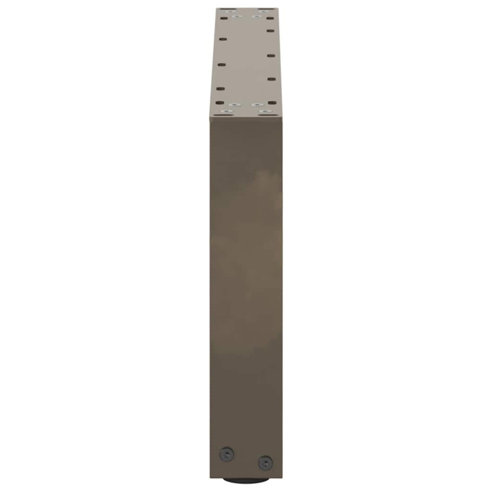 Produktbild för Soffbordsben U-formade 2 st naturstål 70x(30-31) cm stål