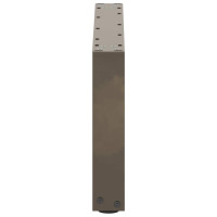 Produktbild för Soffbordsben U-formade 2 st naturstål 70x(30-31) cm stål
