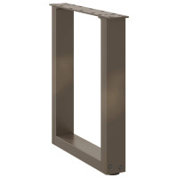 Produktbild för Soffbordsben U-formade 2 st naturstål 28x(42-43) cm stål