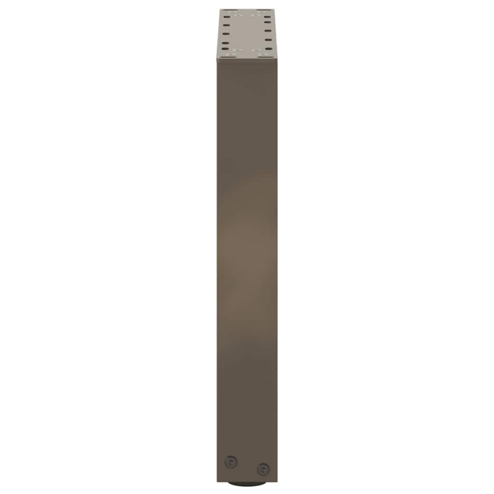 Produktbild för Soffbordsben U-formade 2 st naturstål 28x(42-43) cm stål
