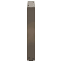 Produktbild för Soffbordsben U-formade 2 st naturstål 38x(42-43) cm stål