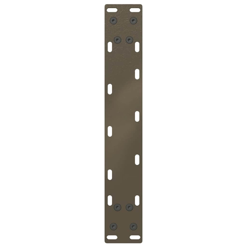 Produktbild för Soffbordsben U-formade 2 st naturstål 38x(42-43) cm stål