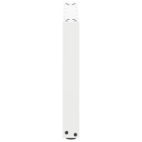 Produktbild för Soffbordsben U-formade 2 st vita 50x(42-43) cm stål