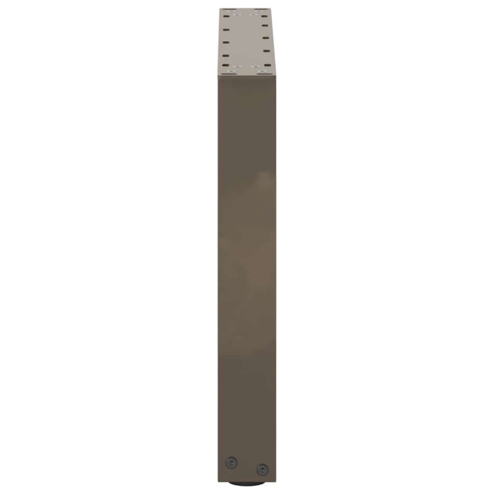 Produktbild för Soffbordsben U-formade 2 st naturstål 50x(42-43) cm stål
