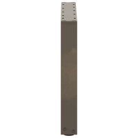 Produktbild för Soffbordsben U-formade 2 st naturstål 50x(42-43) cm stål