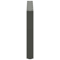 Produktbild för Soffbordsben U-formade 2 st antracit 60x(42-43) cm stål