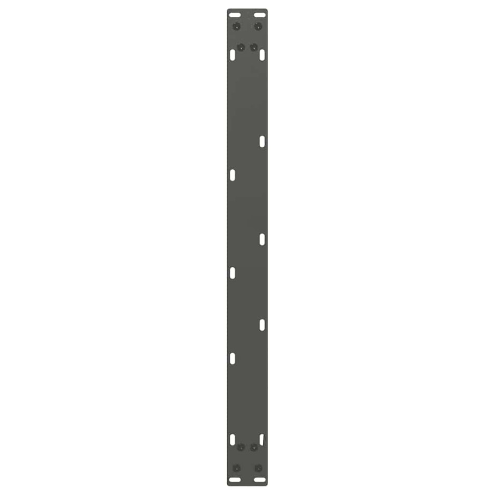 Produktbild för Soffbordsben U-formade 2 st antracit 60x(42-43) cm stål