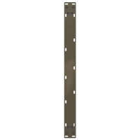 Produktbild för Soffbordsben U-formade 2 st naturstål 60x(42-43) cm stål