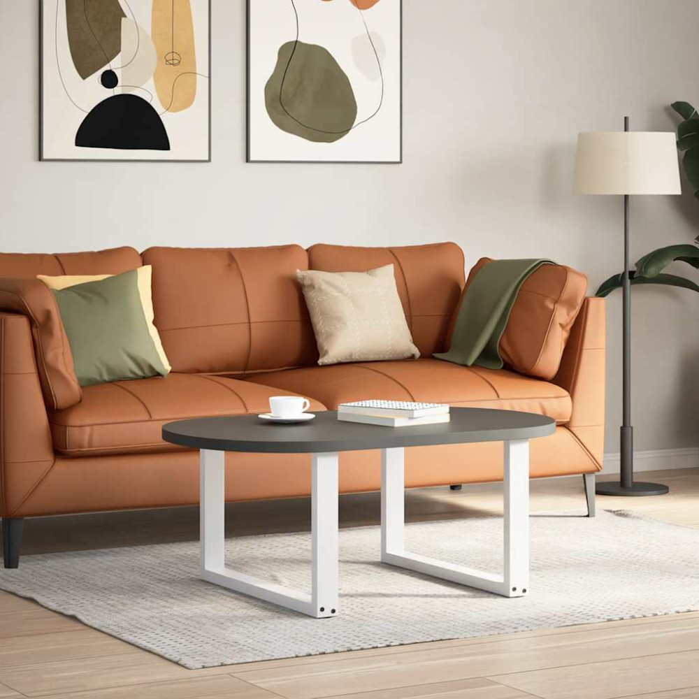 Produktbild för Soffbordsben U-formade 2 st vita 70x(42-43) cm stål