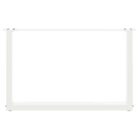 Produktbild för Soffbordsben U-formade 2 st vita 70x(42-43) cm stål