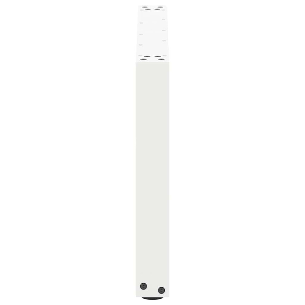 Produktbild för Soffbordsben U-formade 2 st vita 70x(42-43) cm stål