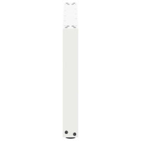 Produktbild för Soffbordsben U-formade 2 st vita 70x(42-43) cm stål