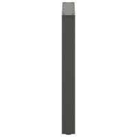 Produktbild för Matbordsben U-formade 2 st naturstål 70x(72-73) cm stål