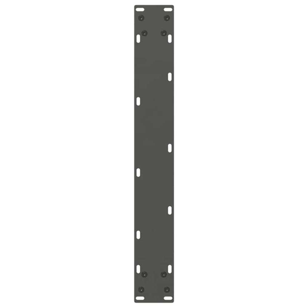 Produktbild för Matbordsben U-formade 2 st naturstål 70x(72-73) cm stål