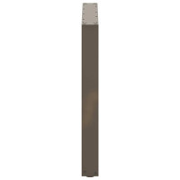 Produktbild för Matbordsben U-formade 2 st naturstål 80x(72-73) cm stål