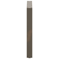 Produktbild för Matbordsben U-formade 2 st naturstål 90x(72-73) cm stål