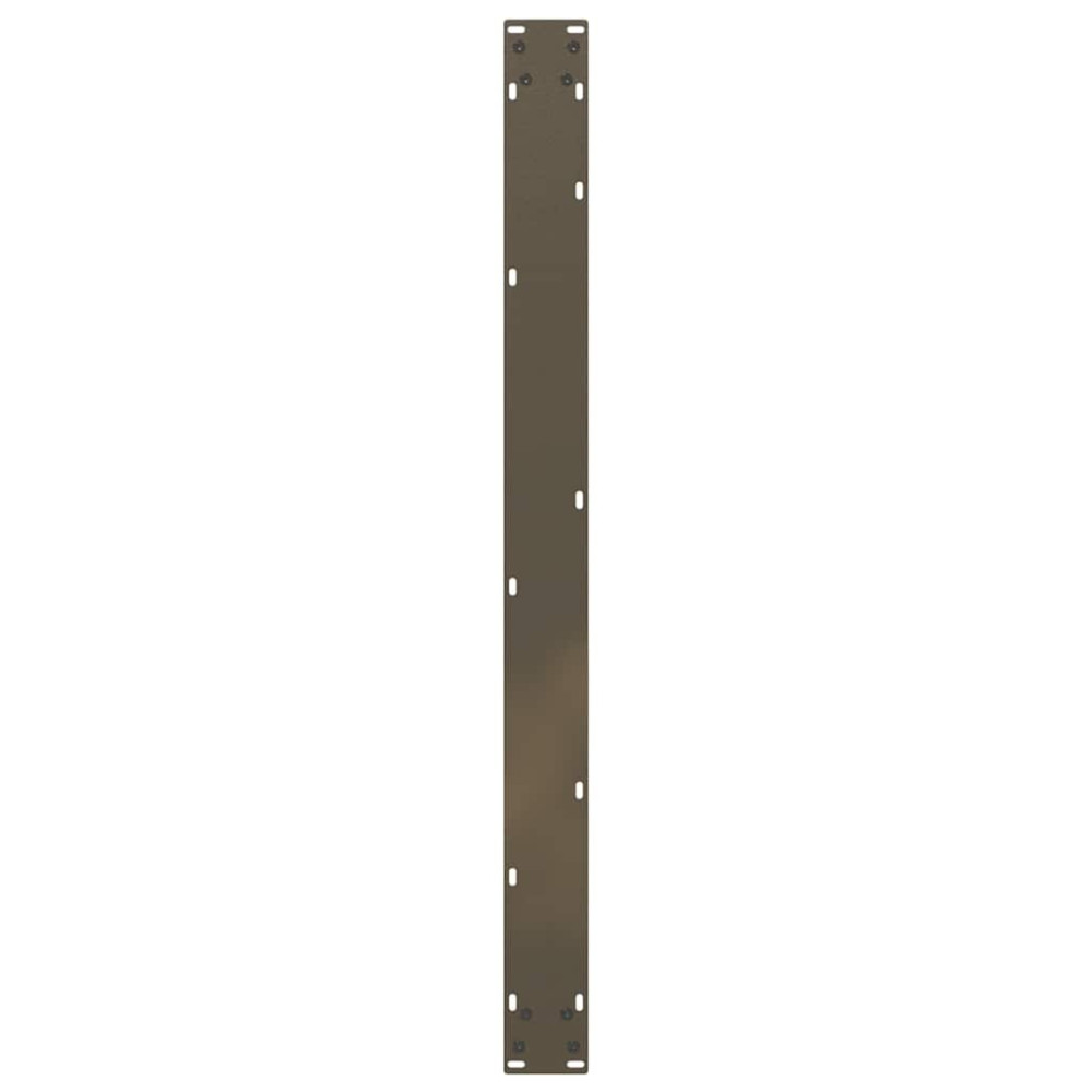 Produktbild för Matbordsben U-formade 2 st naturstål 100x(72-73) cm stål