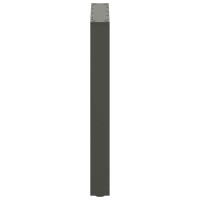 Produktbild för Matbordsben U-formade 3 st naturstål 70x(72-73) cm stål
