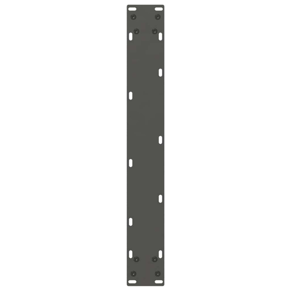 Produktbild för Matbordsben U-formade 3 st naturstål 70x(72-73) cm stål