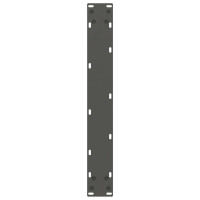 Produktbild för Matbordsben U-formade 3 st naturstål 70x(72-73) cm stål