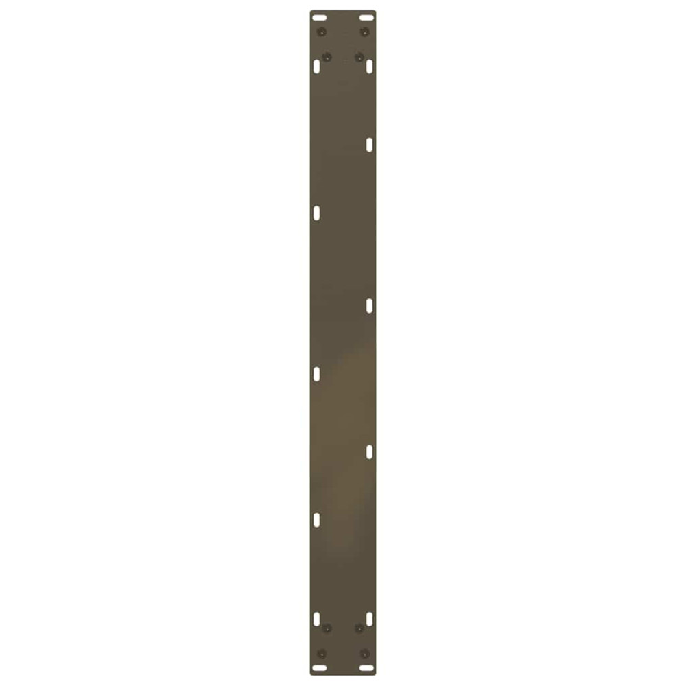 Produktbild för Matbordsben U-formade 3 st naturstål 80x(72-73) cm stål