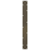Produktbild för Matbordsben U-formade 3 st naturstål 80x(72-73) cm stål