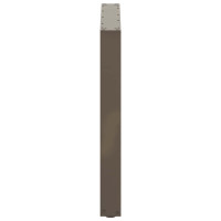 Produktbild för Matbordsben U-formade 3 st naturstål 90x(72-73) cm stål