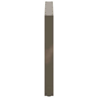 Produktbild för Matbordsben U-formade 3 st naturstål 100x(72-73) cm stål