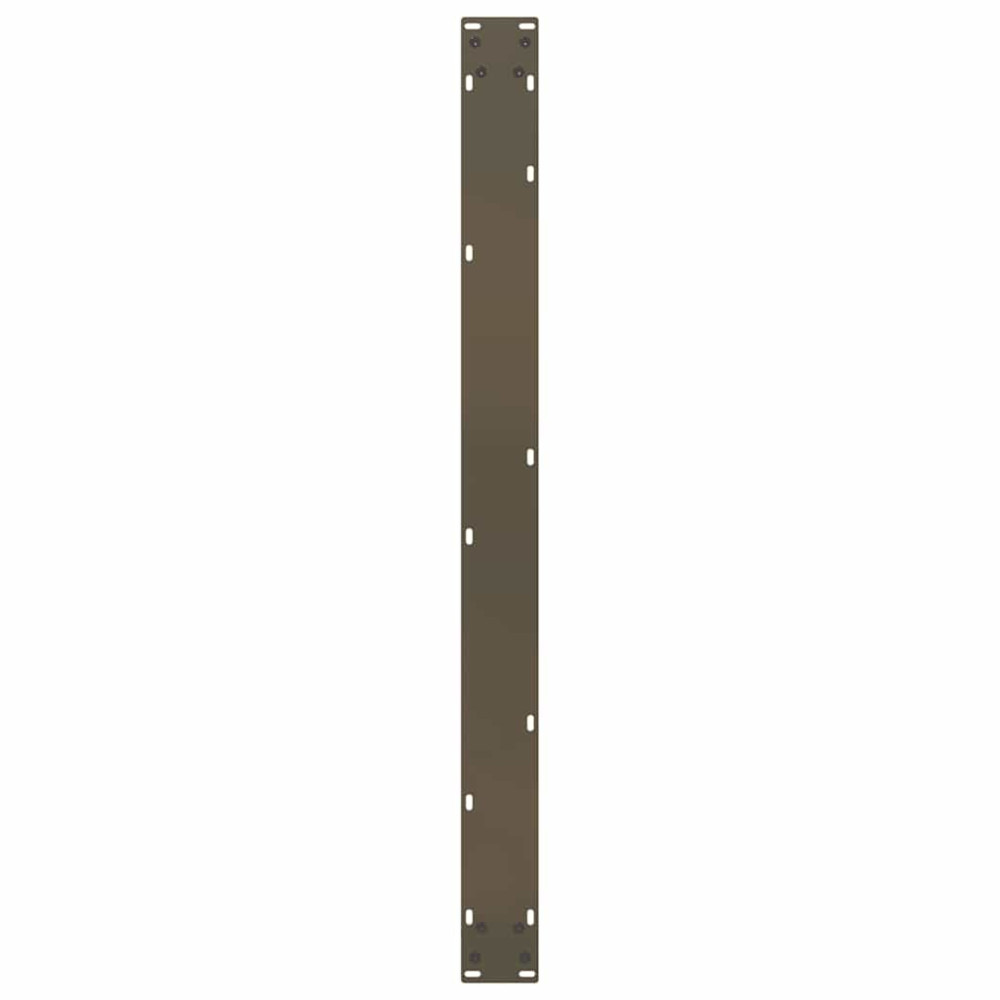 Produktbild för Matbordsben U-formade 3 st naturstål 100x(72-73) cm stål