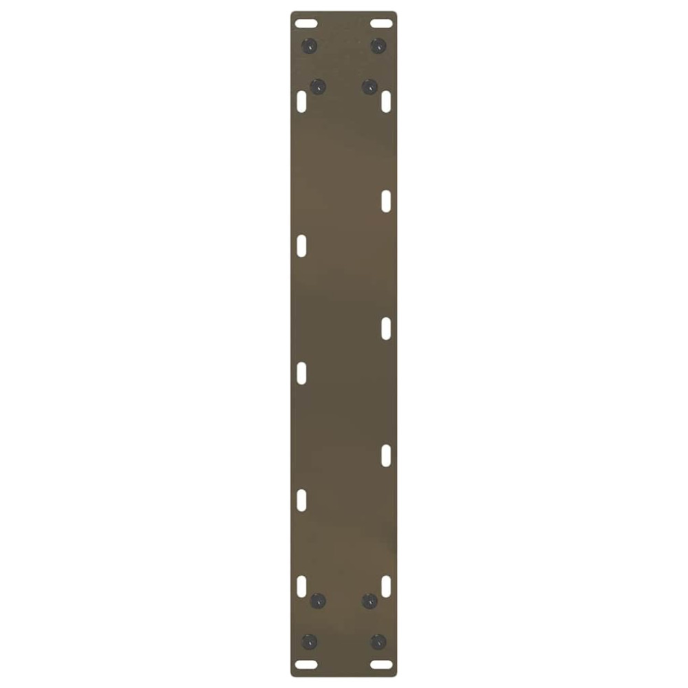 Produktbild för Barbordsben U-formade 2 st naturstål 40x(100-101) cm stål
