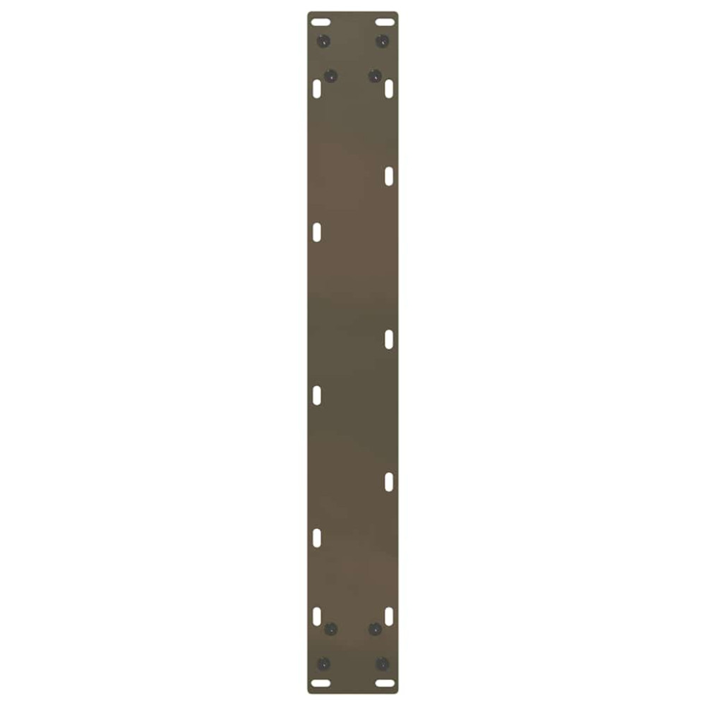 Produktbild för Barbordsben U-formade 2 st naturstål 60x(100-101) cm stål