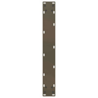 Produktbild för Barbordsben U-formade 2 st naturstål 60x(100-101) cm stål