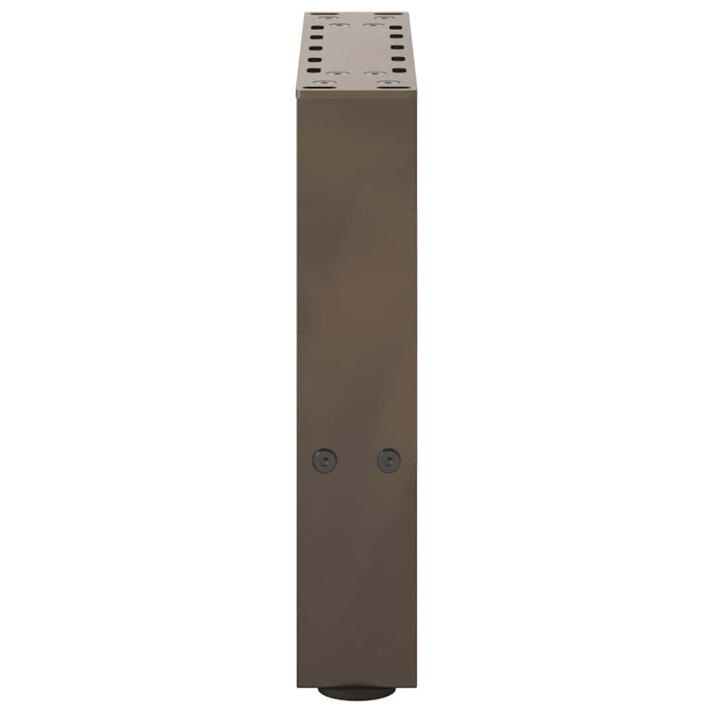 Produktbild för Soffbordsben naturstål 2 st 30x(30-31) cm stål