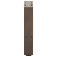 Produktbild för Soffbordsben naturstål 2 st 30x(30-31) cm stål