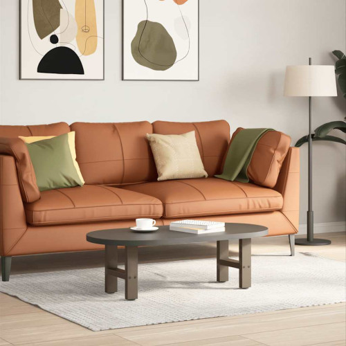 vidaXL Soffbordsben naturstål 2 st 40x(30-31) cm stål