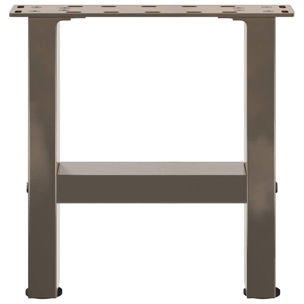 Produktbild för Soffbordsben naturstål 2 st 40x(30-31) cm stål