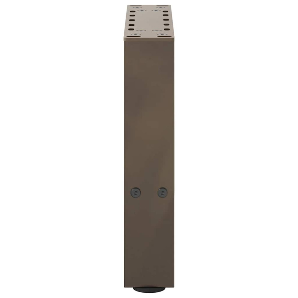 Produktbild för Soffbordsben naturstål 2 st 40x(30-31) cm stål