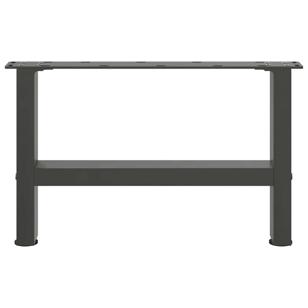 Produktbild för Soffbordsben antracit 2 st 50x(30-31) cm stål