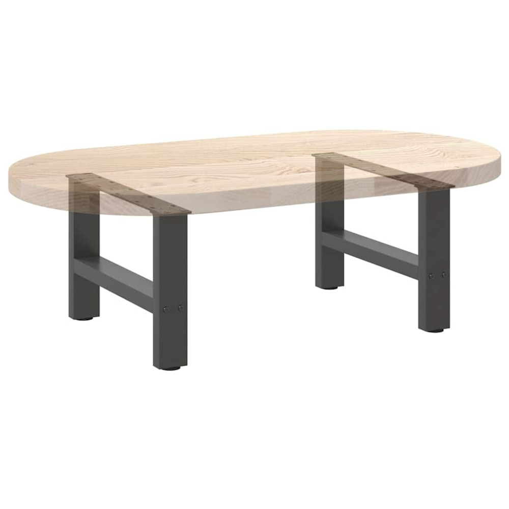 Produktbild för Soffbordsben antracit 2 st 50x(30-31) cm stål